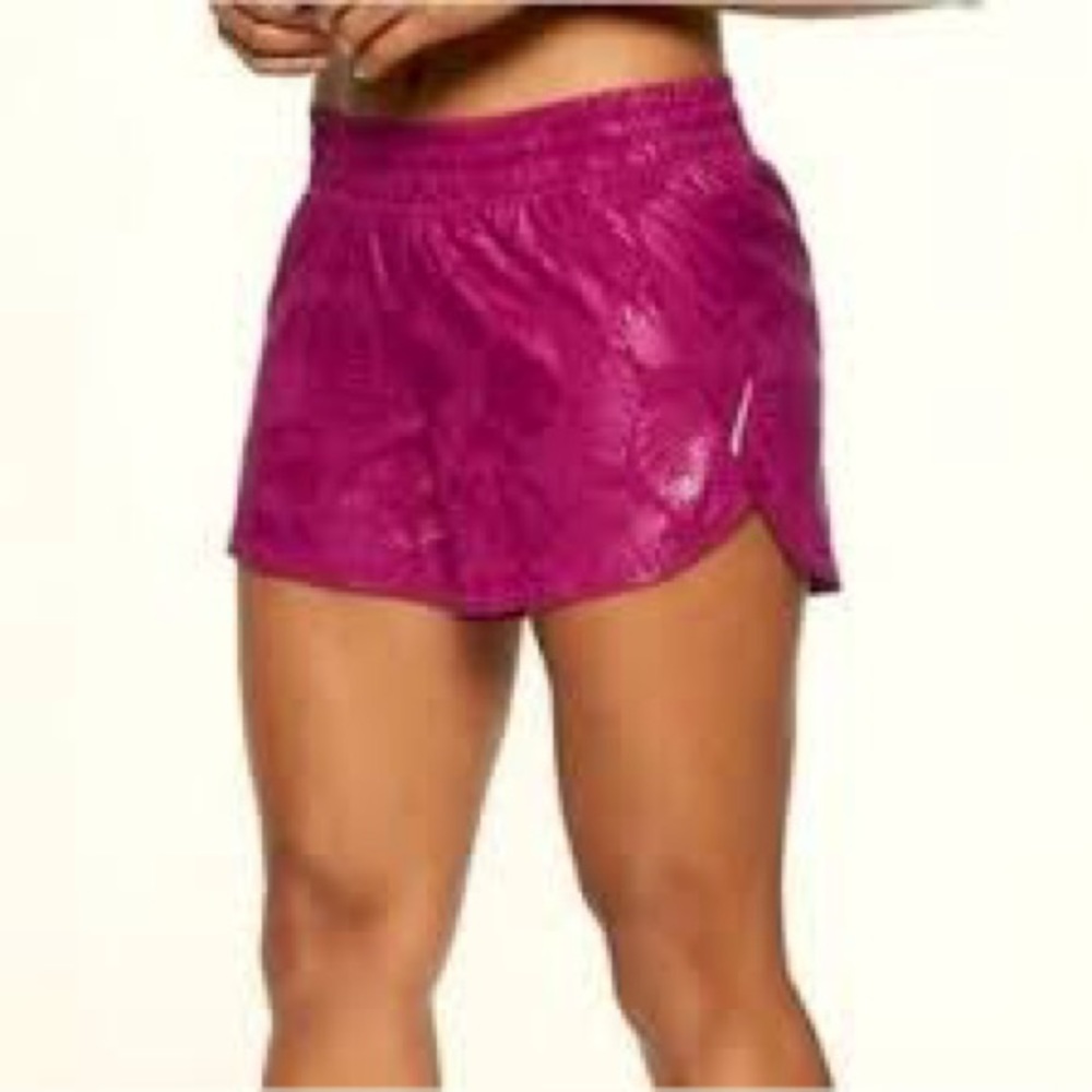 NWOT Atheleta Botanical Print Racer Run Shorts